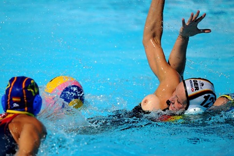 Accidental nudity sport olympic water polo Accidental nudity sport olympic water polo